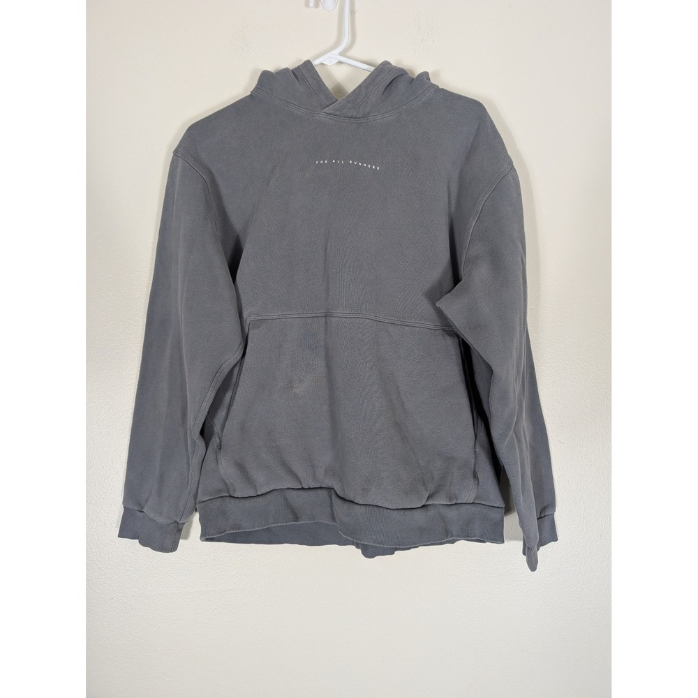 Lululemon Steady State Hoodie Mens Large Gray For All Runners Graphic Pullover